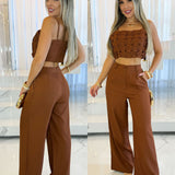 Conjunto Kaline Marrom 100211