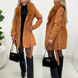 Casaco Lã Batida Kaelina Caramelo 102974