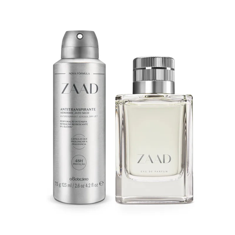 Combo Presente Dias dos Pais Zaad: Eau de Parfum 95ml + Desodorante 75g/125ml