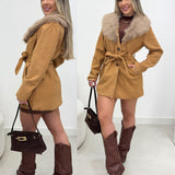 Casaco Lã Batida Serena Caramelo 104805