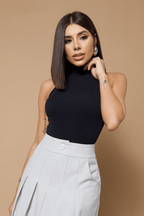 Body Sem Manga Canelado Ribs Twins Kataryna