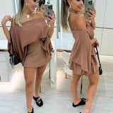 Conjunto Barbara Bege Escuro 95660