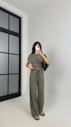 Conjunto calça e blusa Luar