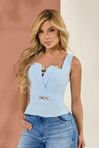 Blusa Peplum Debrum Busto